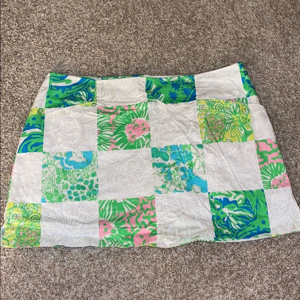 Lilly Pulitzer Skirt Size 8 EUC, RARE Patchwork!